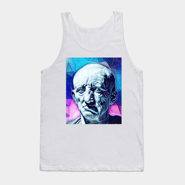 Cato the Elder Snowy Portrait | Cato the Elder Artwork 13 Tank Top by JustLit